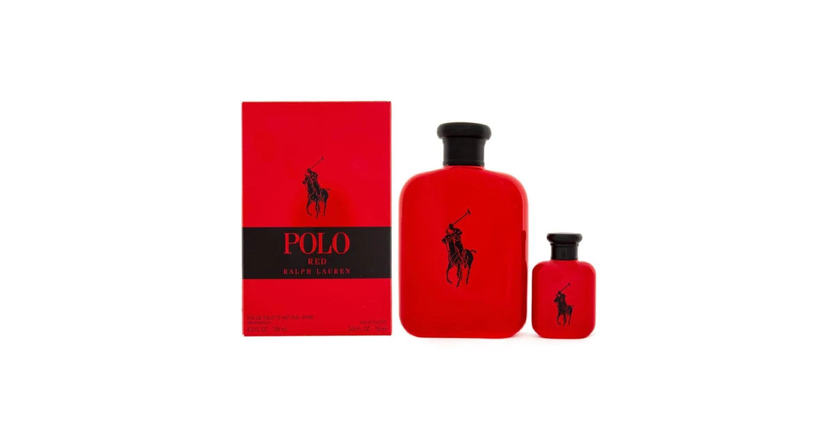 Ralph Lauren Polo Red Gift Set 125ml EDT + 15ml EDT - Peacock Bazaar