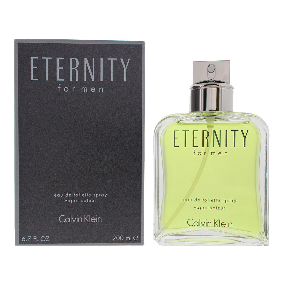 Calvin Klein Eternity Cologne Eau de Toilette 200ml, 100ml, & 50ml Spray - Peacock Bazaar