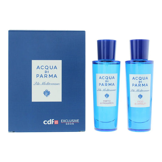 Acqua di Parma Blu Mediterraneo Gift Set 30ml Mirto de Panarea EDT - 30ml Fico de Amalfi EDT - Peacock Bazaar