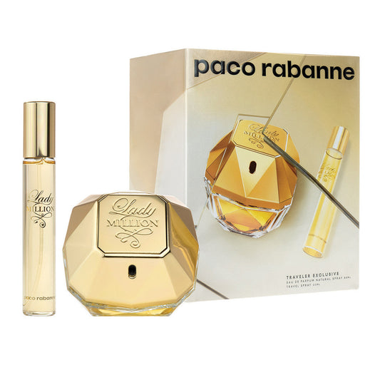 Paco Rabanne Lady Million Gift Set 50ml EDP - 10ml EDP - Peacock Bazaar