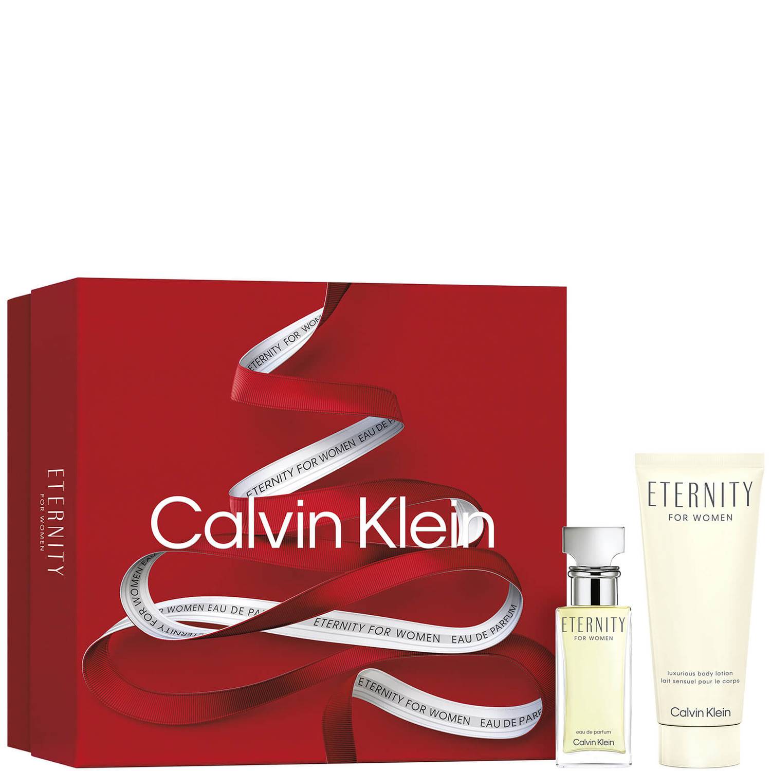 Calvin Klein Eternity Gift Set 30ml EDP - 100ml Body Lotion - Christmas Edition - Peacock Bazaar