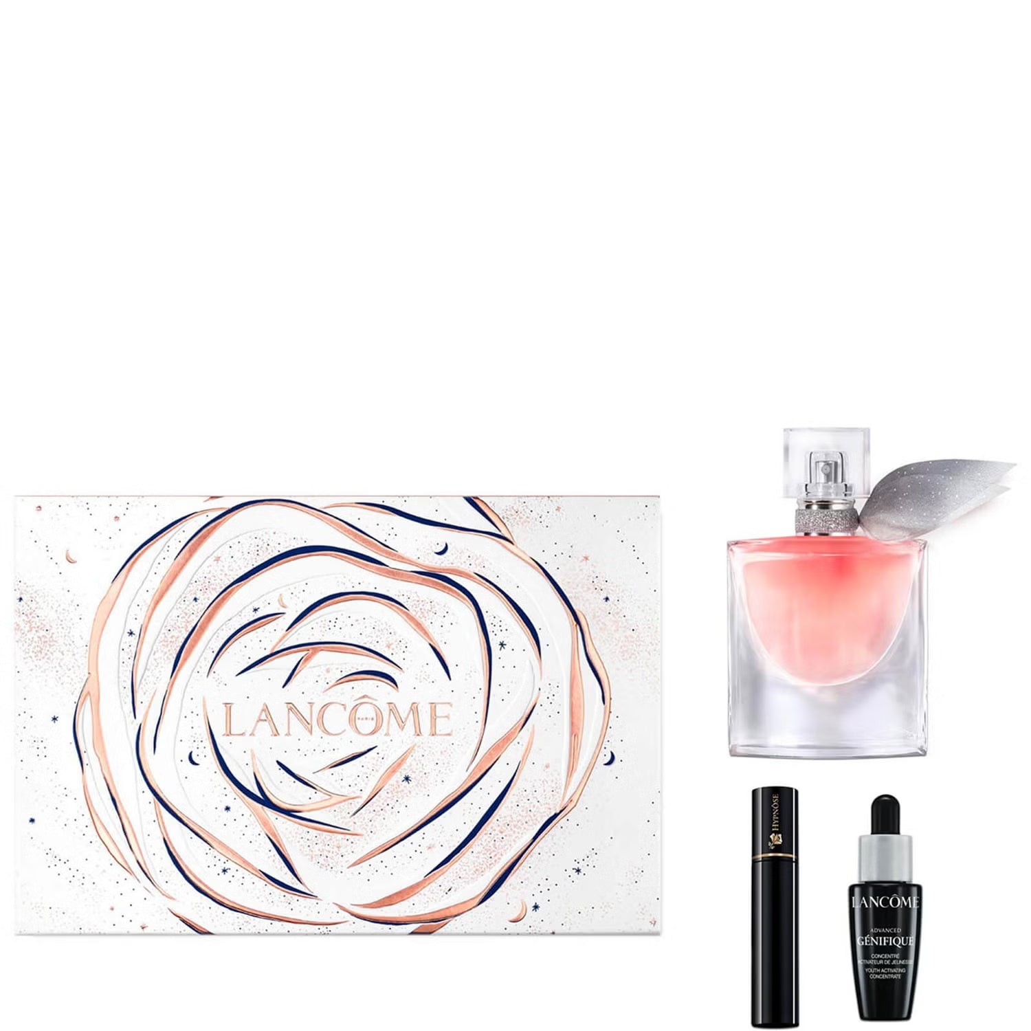 Lancôme La Vie Est Belle Gift Set 30ml EDP - 2ml Hypnose Mascara - 10ml Advanced Genifique Youth Activating Concentrate - Peacock Bazaar