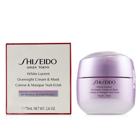 Shiseido White Lucent Overnight Cream & Mask 75ml - Peacock Bazaar