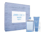 Jimmy Choo Man Aqua Gift Set 100ml EDT - 100ml Shower Gel - 7.5ml EDT - Peacock Bazaar