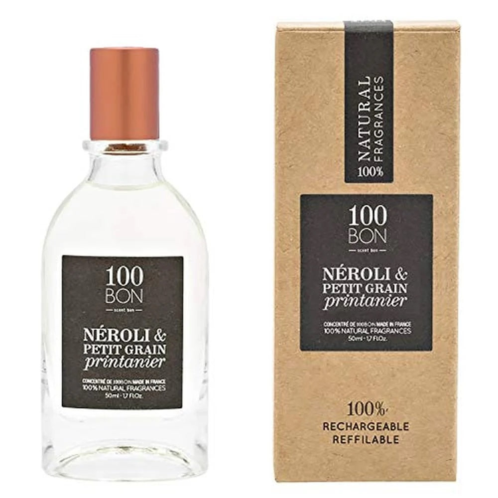 100BOn Néroli & Petit Grain Printanier Refillable Eau de Parfum Concetrate 50ml Spray - Peacock Bazaar