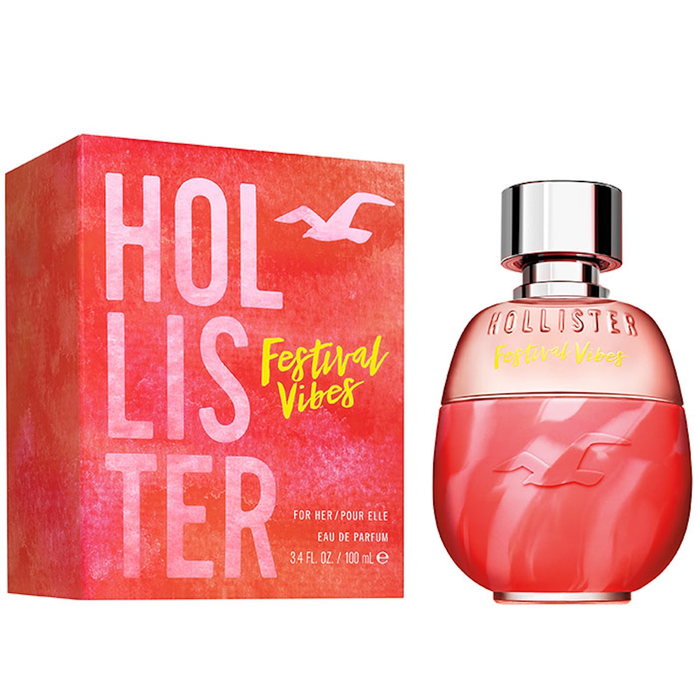 Hollister Festival Vibes For Her Eau de Parfum 100ml, 50ml, & 30ml Spray - Peacock Bazaar