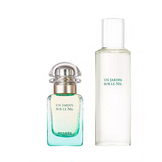 Hermès Un Jardin Sur Le Nil Gift Set 30ml EDT - 125ml EDT Refill - Peacock Bazaar