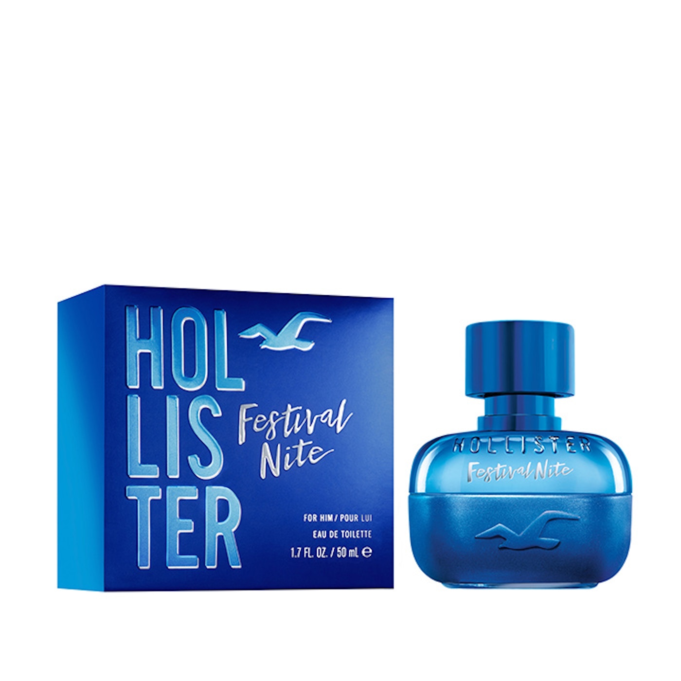 Hollister Festival Nite For Him Eau de Toilette 100ml, & 50ml Spray - Peacock Bazaar