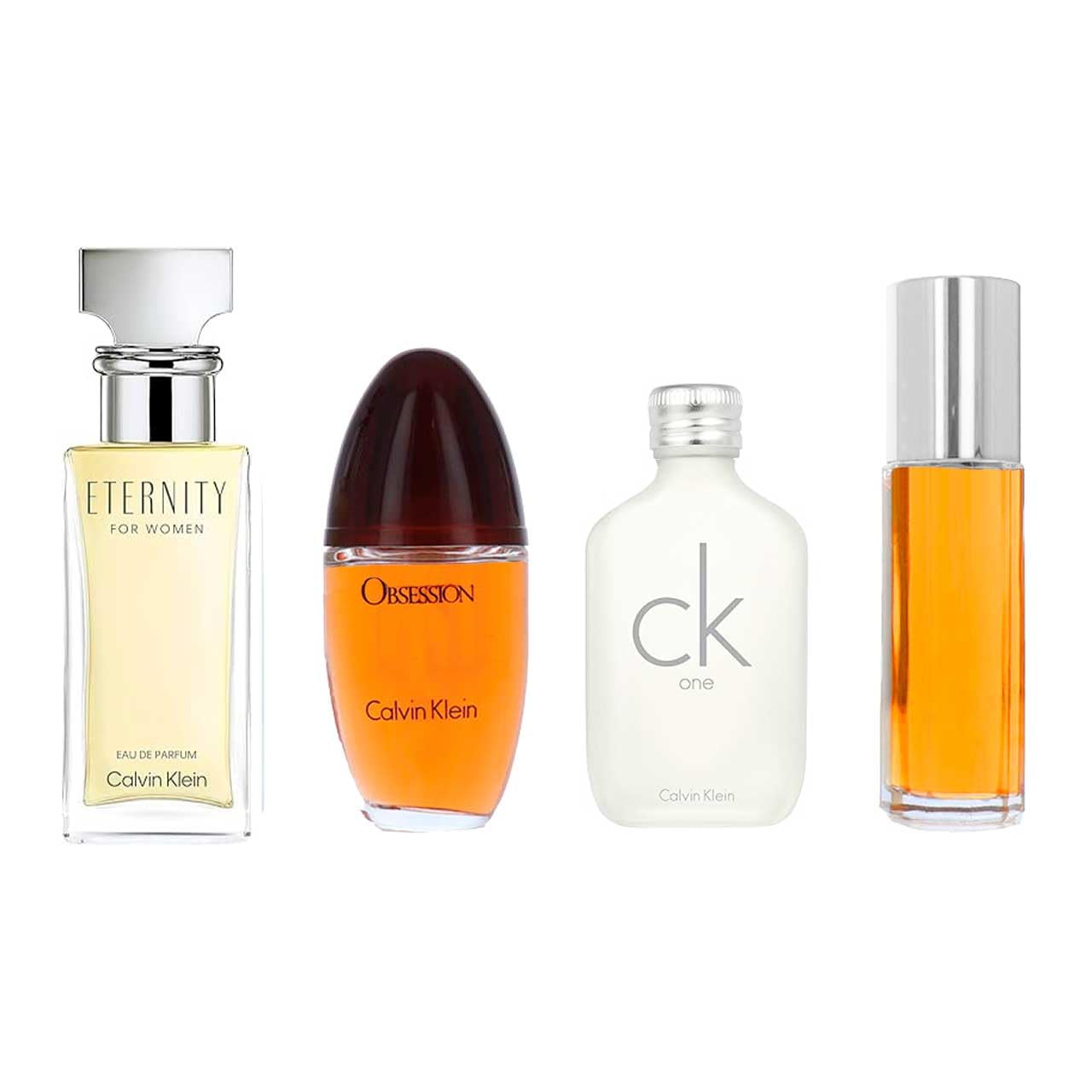 Calvin Klein Collection Gift Set 15ml Eternity EDP Spray - 15ml Obsession EDP Spray - 15ml CK One EDT Spray - 15ml Escape EDP Spray - Peacock Bazaar