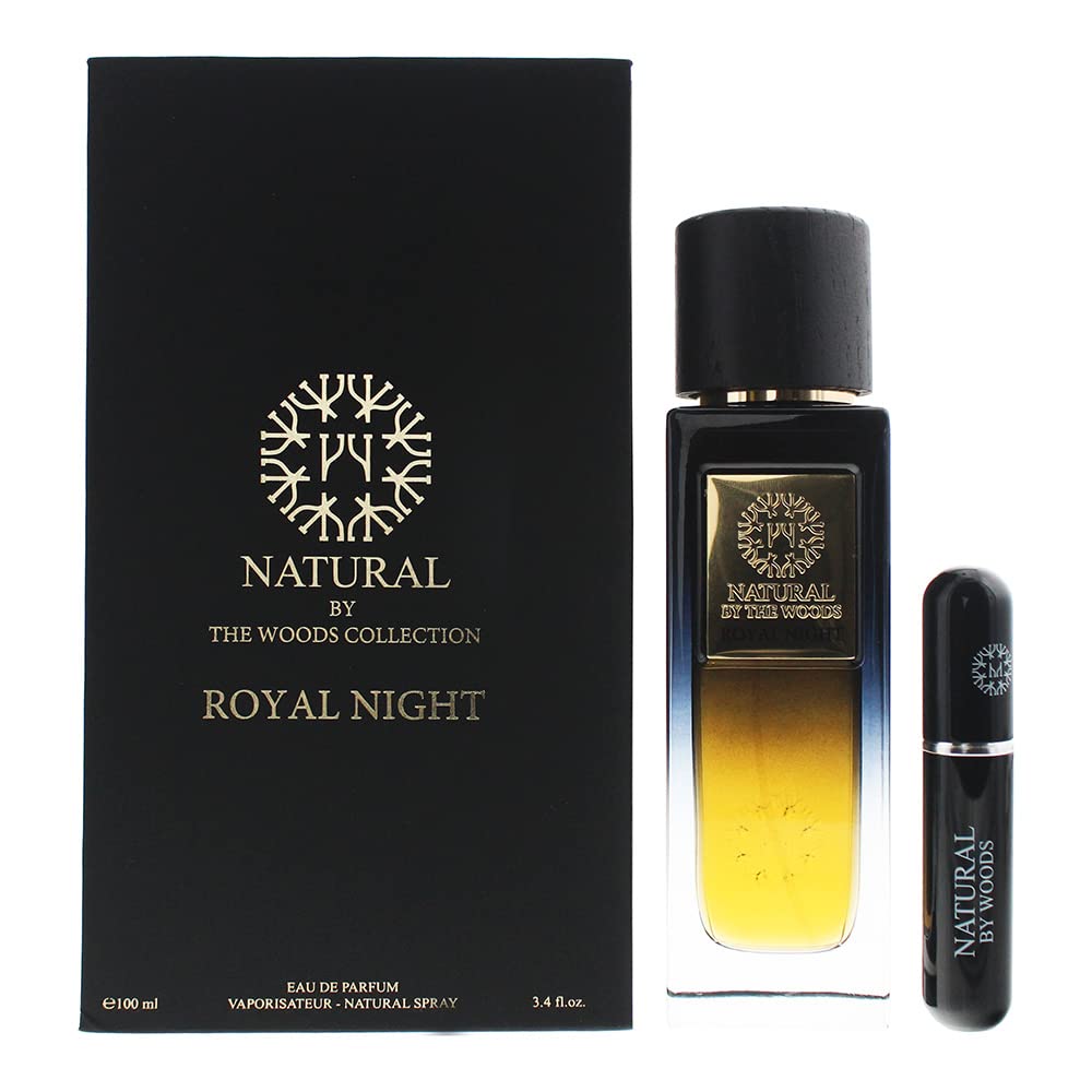 The Woods Collection Natural Collection Royal Night Gift Set 100ml EDP - 5ml EDP - Peacock Bazaar