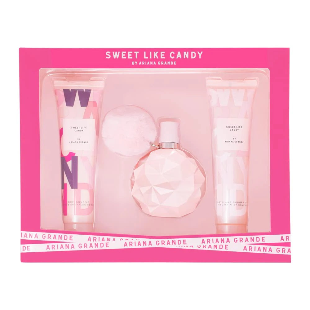 Ariana Grande Sweet Like Candy Presentset 100ml EDP - 100ml Shower Gel - 100ml Body Lotion - Peacock Bazaar