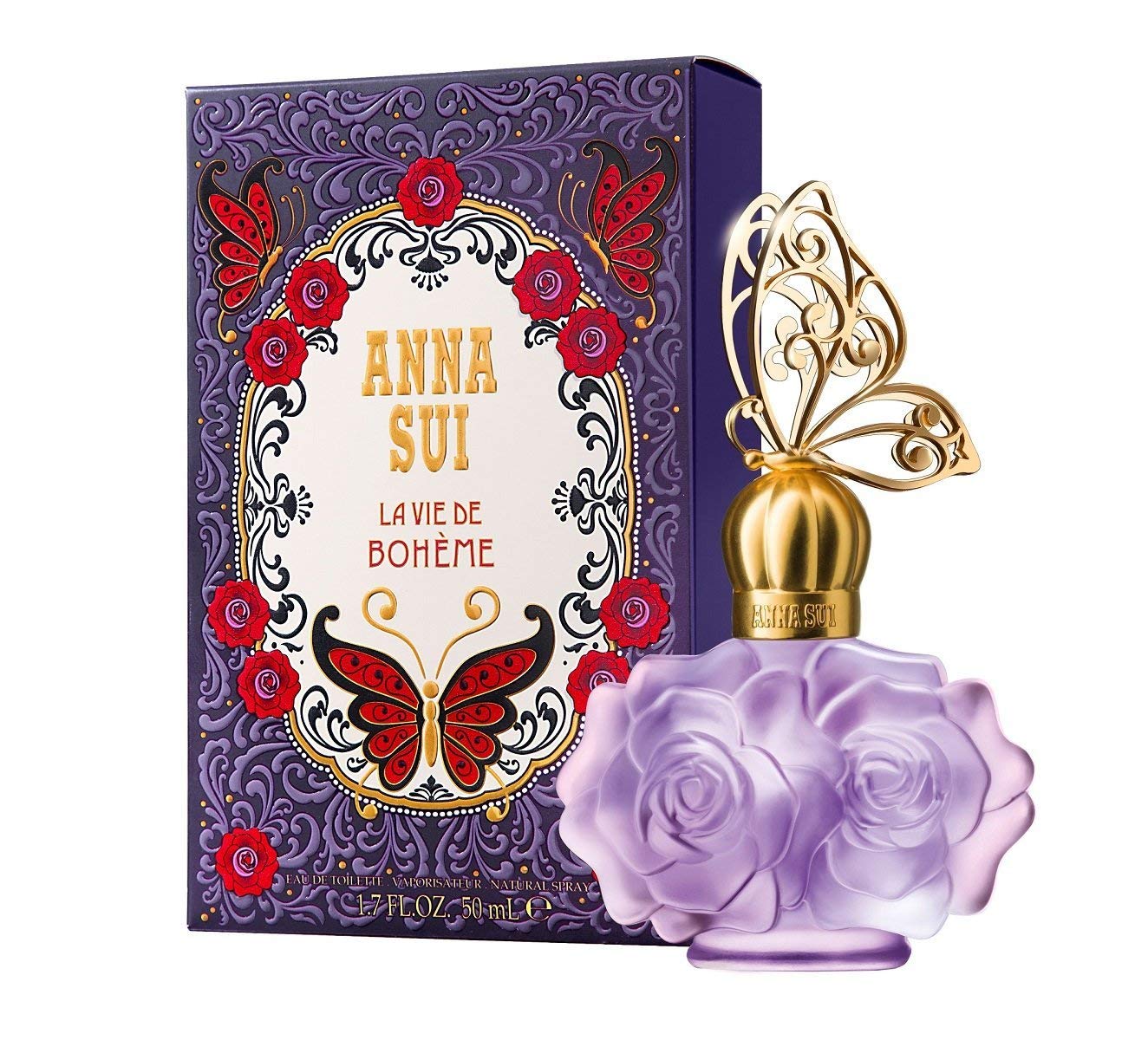 Anna Sui La Vie de Boheme Eau de Toilette 75ml, & 50ml Spray - Peacock Bazaar