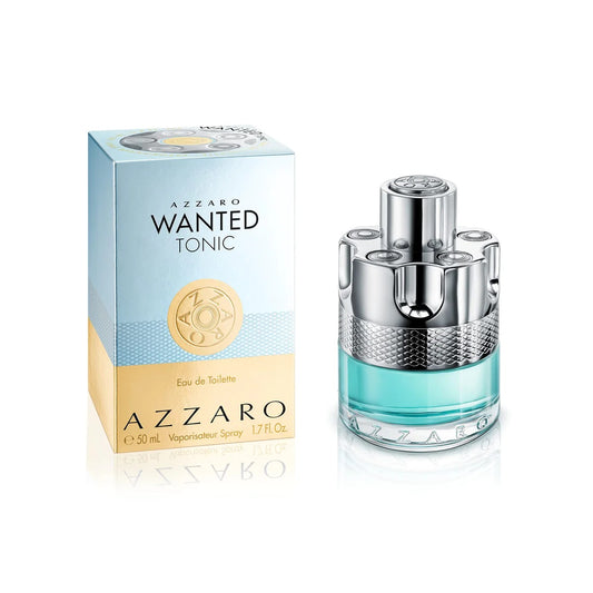 Azzaro Wanted Tonic Eau de Toilette 100ml, & 50ml Spray - Peacock Bazaar