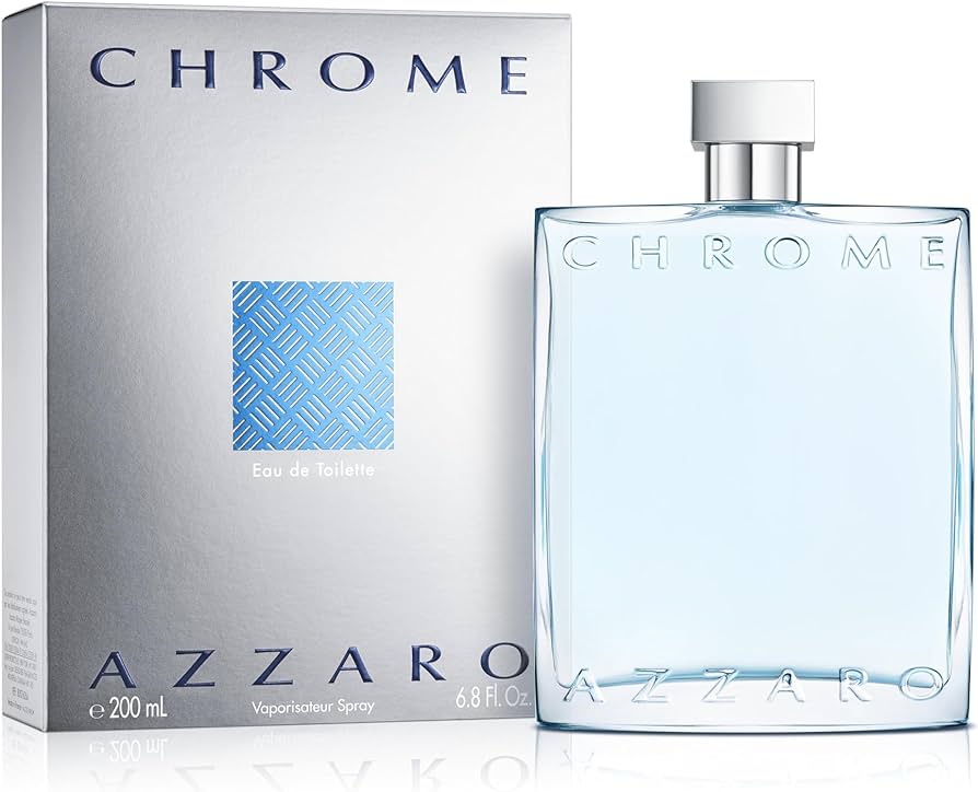 Azzaro Chrome Eau De Toilette 200ml, 100ml, & 50ml Spray - Peacock Bazaar