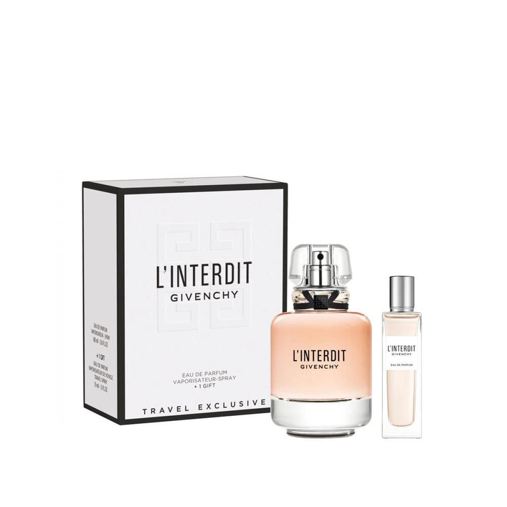 Givenchy L'Interdit Gift Set 80ml EDP - 12.5ml EDP - Peacock Bazaar