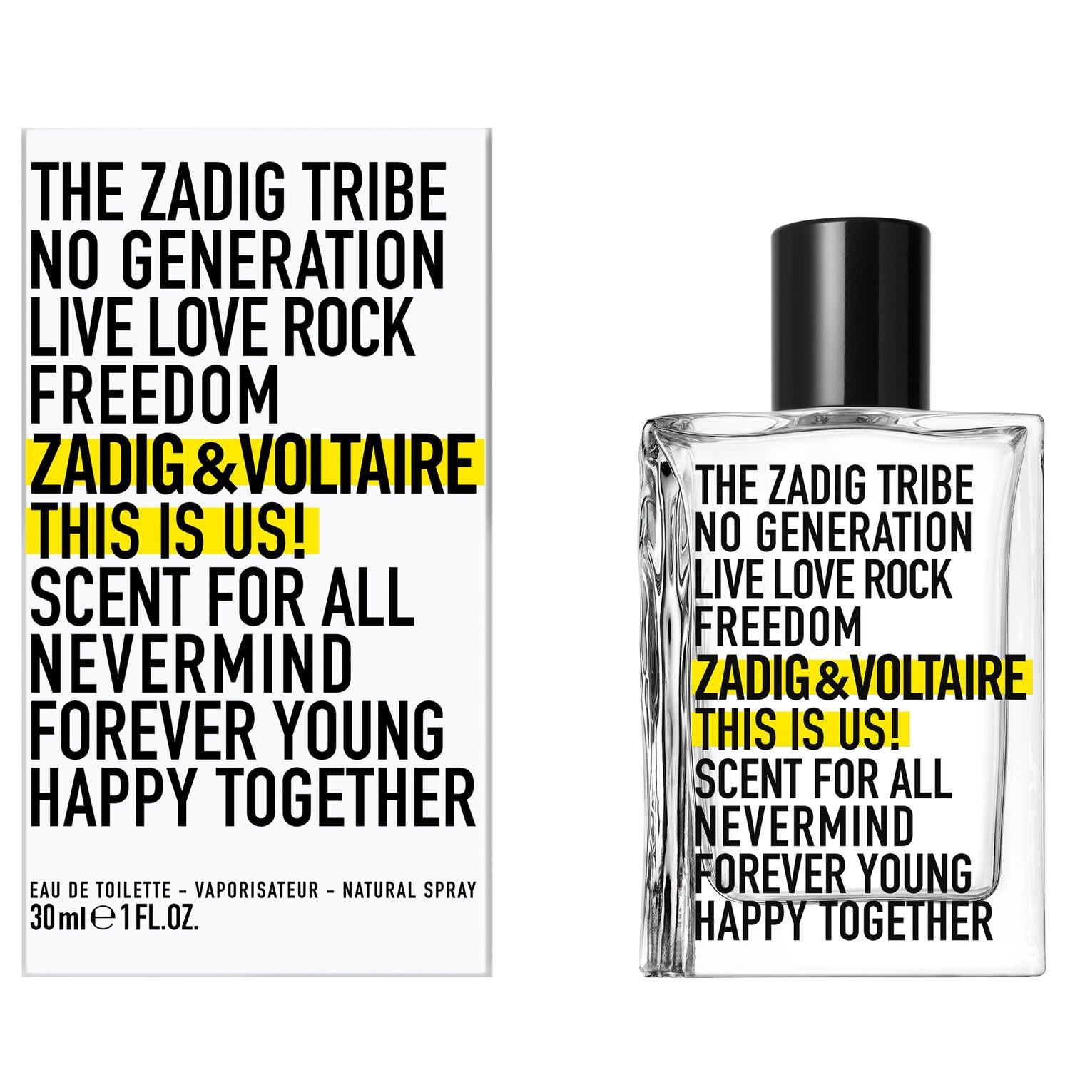 Zadig & Voltaire This Is Us! Eau de Toilette 30ml Spray - Peacock Bazaar