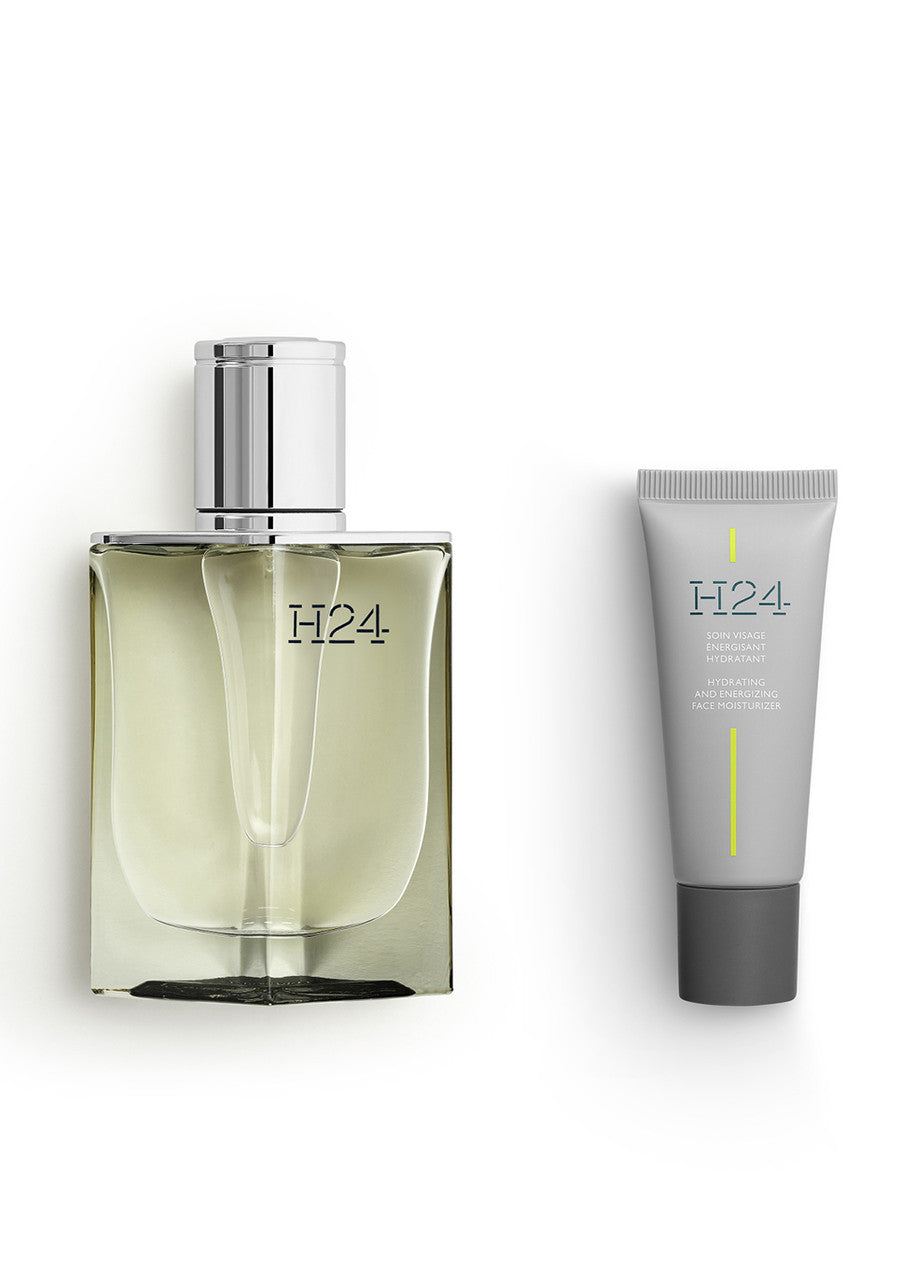 Hermès H24 Gift Set 100ml EDP - 20ml Face Moisturiser - Peacock Bazaar