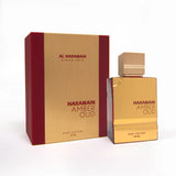 Al Haramain Amber Oud Rouge Eau de Parfum 120ml, & 60ml Spray - Peacock Bazaar