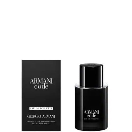 Giorgio Armani Armani Code Eau de Toilette 125ml, 75ml, & 50ml Refillable Spray - Peacock Bazaar