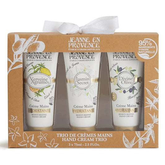 Jeanne En Provence Hand Cream Trio Gift Set 3 Pieces - Peacock Bazaar