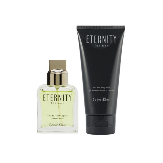 Calvin Klein Eternity Gift Set 50ml EDT - 100ml Shower Gel - Peacock Bazaar