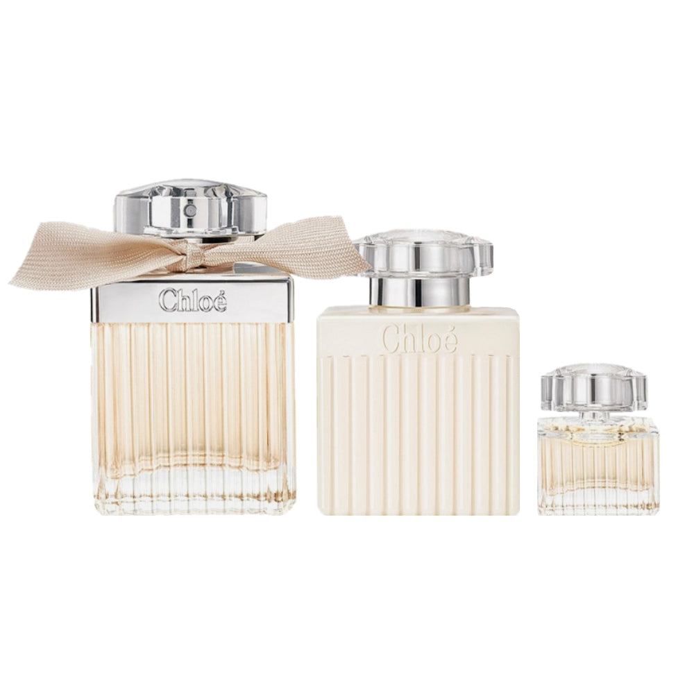 Chloe Signature Gift Set 75ml EDP - 100ml Body Lotion - 10ml EDP - Peacock Bazaar