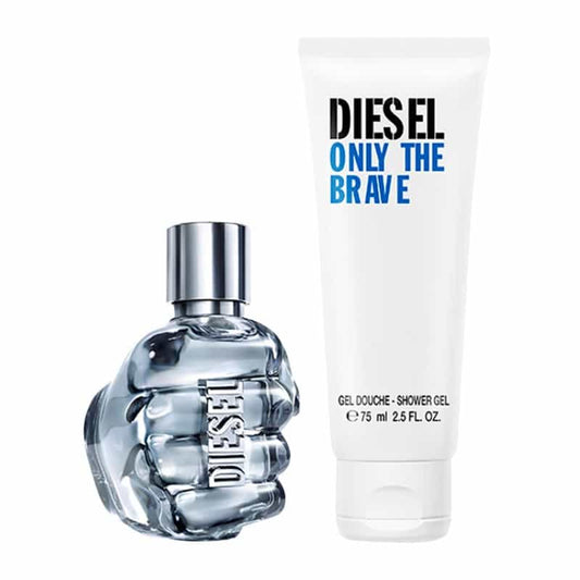 Diesel Only The Brave Gift Set 35ml EDT - 75ml Shower Gel - Peacock Bazaar