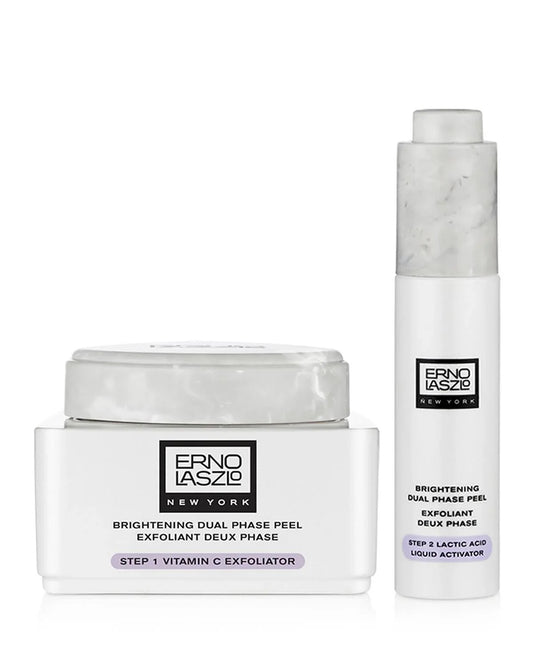 Erno Laszlo Brightening Dual-Phase Peel Gift Set 50ml Exfoliator - 25ml Peel - Peacock Bazaar