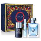 Versace Pour Homme Gift Set 100ml EDT - 75ml Deodorant Stick - 10ml EDT - Peacock Bazaar