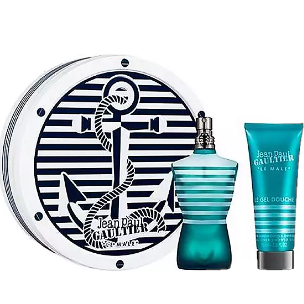 Jean Paul Gaultier Le Male Gift Set 125ml EDT - 75ml Shower Gel - Peacock Bazaar