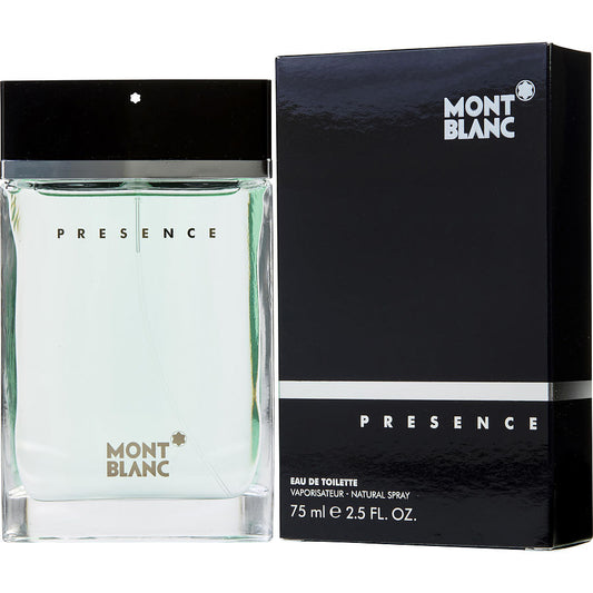 Mont Blanc Presence Eau de Toilette 75ml Spray - Peacock Bazaar