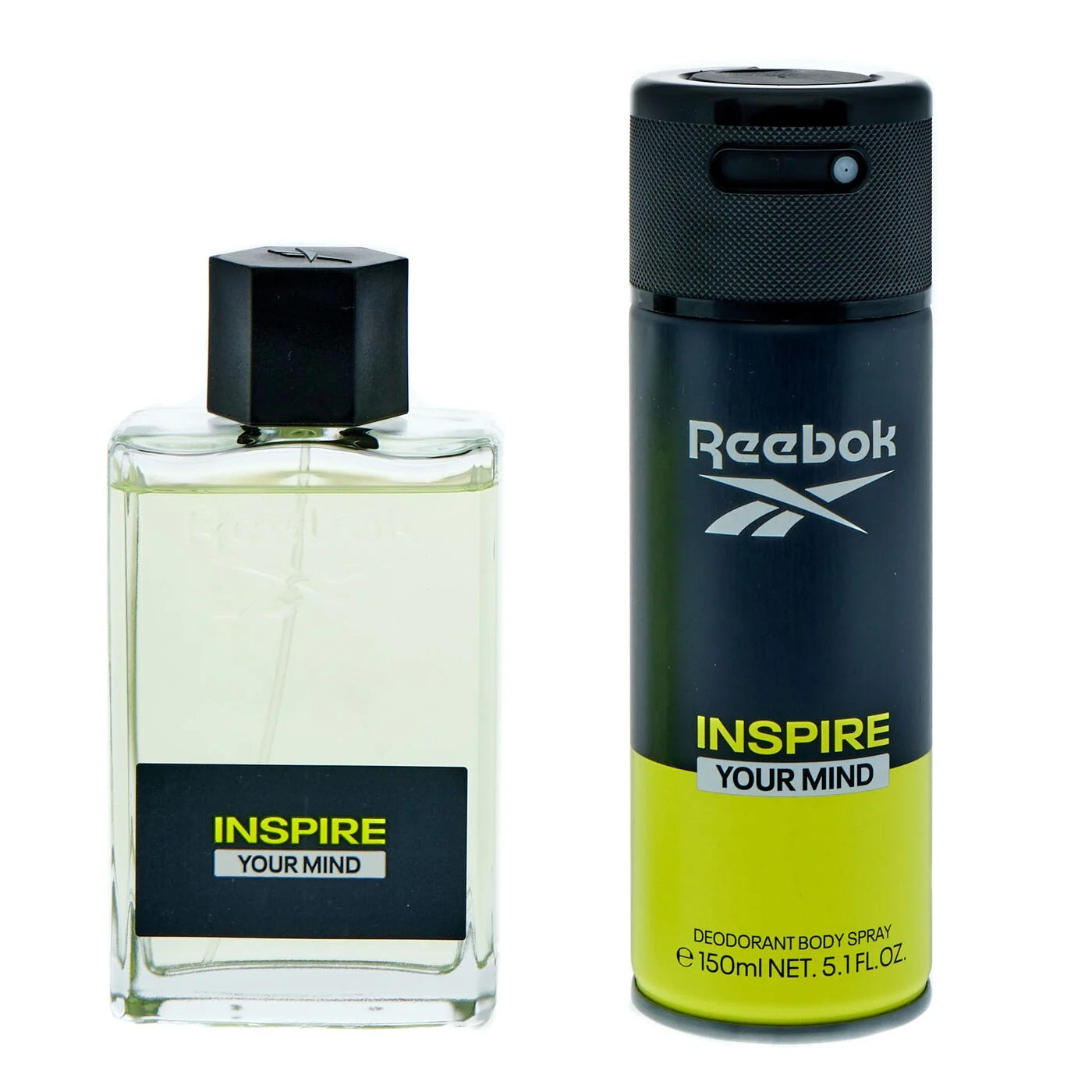 Reebok Inspire Your Mind Men Gift Set 100ml EDT - 150ml Deodorant Spray - Peacock Bazaar