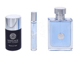 Versace Pour Homme Gift Set 100ml EDT - 75ml Deodorant Stick - 10ml EDT - Peacock Bazaar