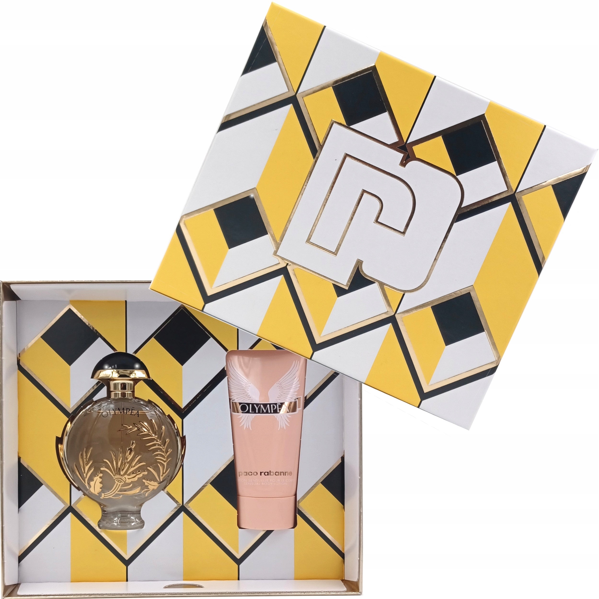 Paco Rabanne Olympea Solar Gift Set 50ml EDP Spray - 75ml Body Lotion - Peacock Bazaar