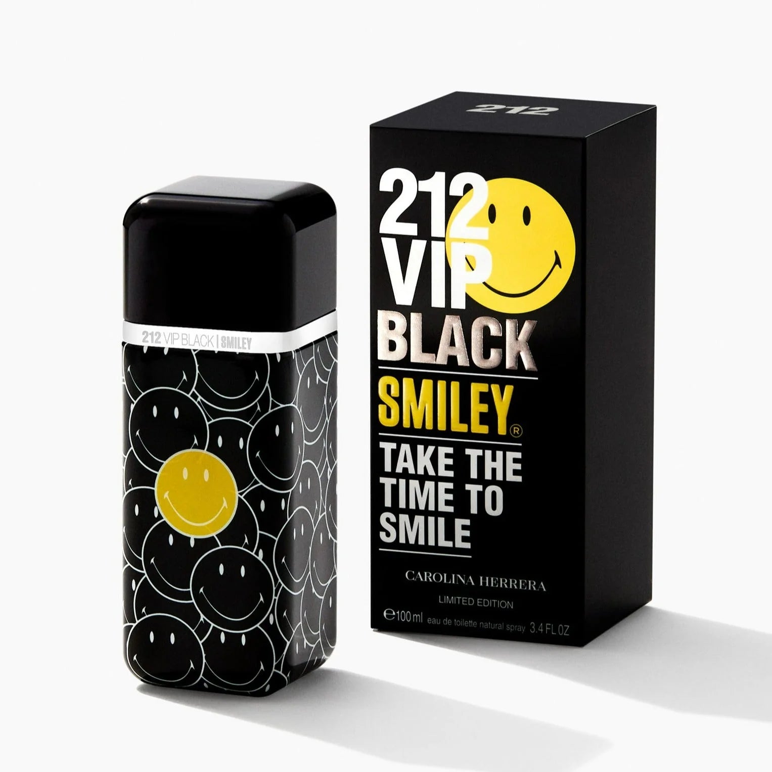 Carolina Herrera 212 VIP Black Smiley Eau de Parfum 100ml Spray - Peacock Bazaar