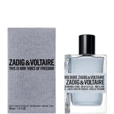 Zadig & Voltaire This is Him! Vibes of Freedom Eau de Toilette 100ml, & 50ml Spray - Peacock Bazaar