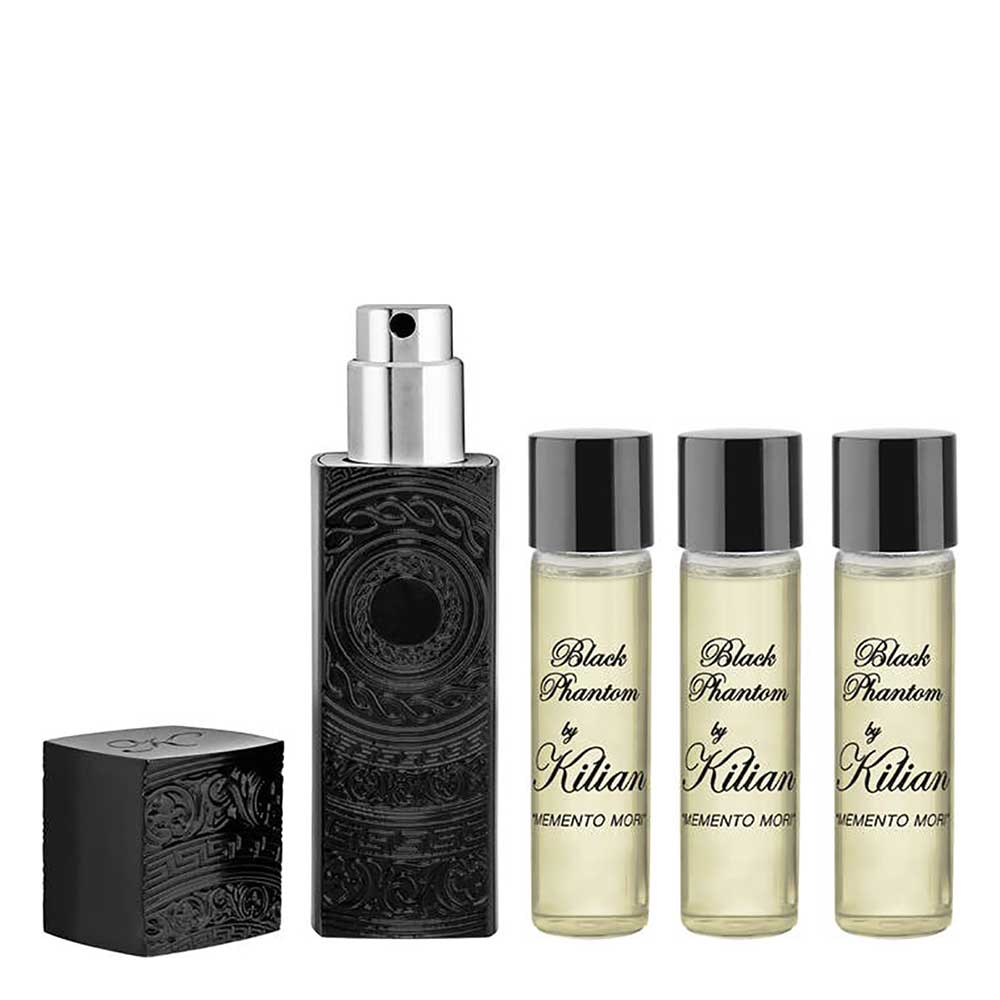 By Kilian Black Phantom Gift Set 4 x 7.5ml EDP Refill - Travel Spray - Peacock Bazaar