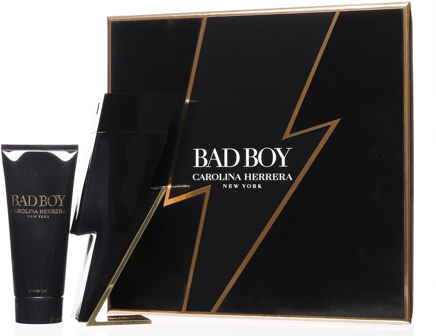 Carolina Herrera Bad Boy Gift Set 50ml EDT - 100ml Shower Gel - Peacock Bazaar