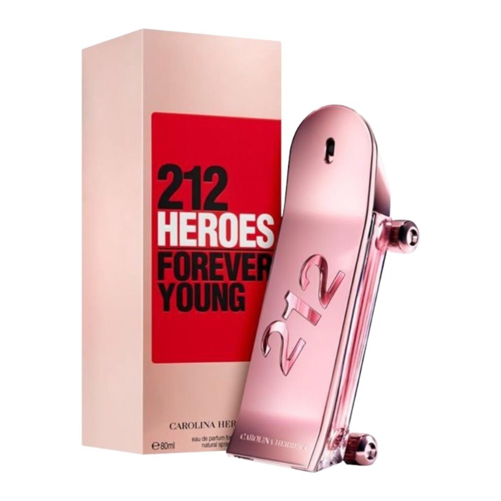 Carolina Herrera 212 Heroes Forever Young Eau de Parfum 80ml, & 50ml, 30ml Spray - Peacock Bazaar