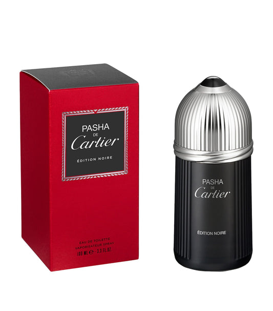 Cartier Pasha de Cartier Edition Noire Eau de Toilette 100ml, & 50ml Spray - Peacock Bazaar