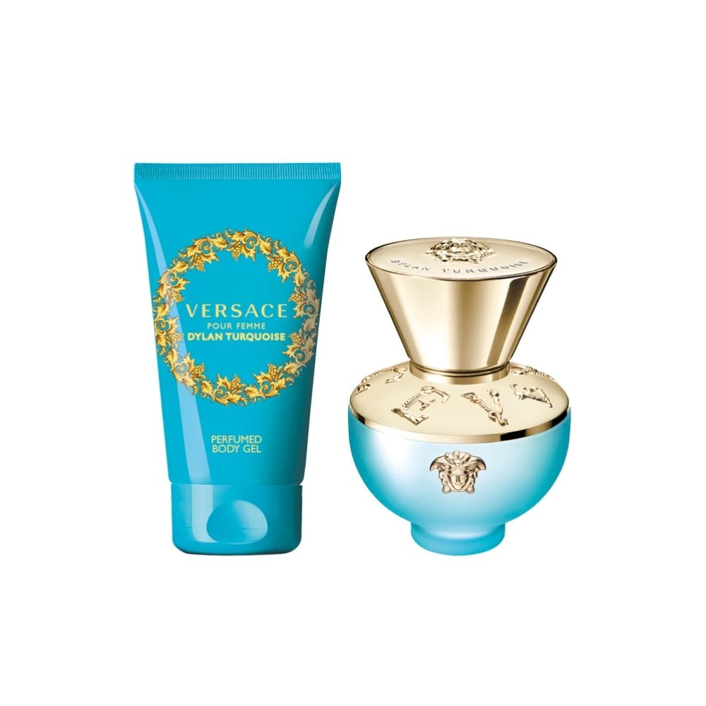 Versace Pour Femme Dylan Turquoise Gift Set 30ml EDT - 50ml Perfumed B ...