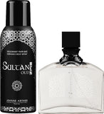 Jeanne Arthes Sultan Men Oud Gift Set 100ml EDP - 150ml Deodorant Spray - Peacock Bazaar