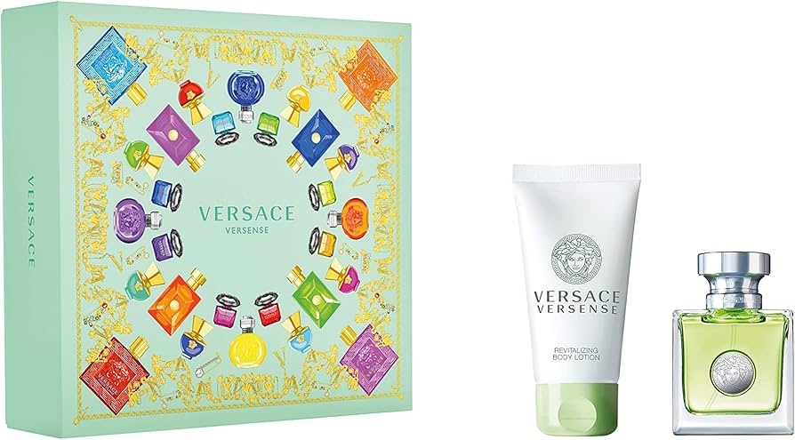 Versace Versense Gift Set 30ml EDT + 50ml Body Lotion - Peacock Bazaar