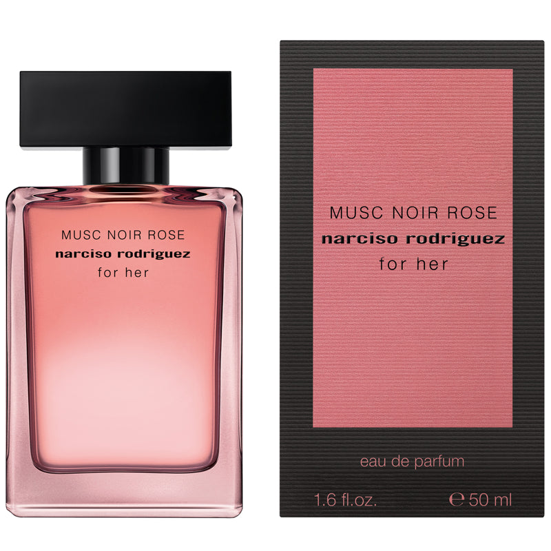 Narciso Rodriguez Musc Noir Rose For Her Eau de Parfum 100ml, & 50ml Spray - Peacock Bazaar