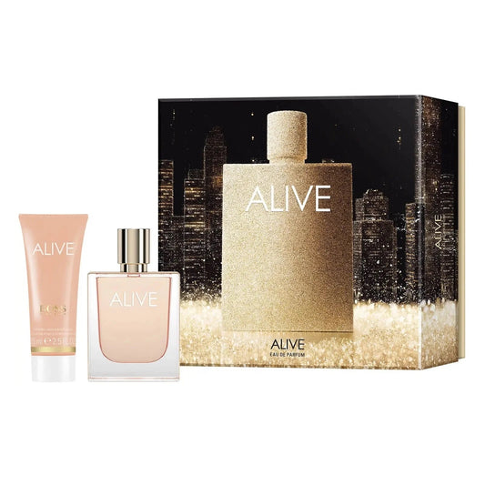 Hugo Boss Alive Gift Set 50ml EDP - 75ml Body Lotion - Peacock Bazaar