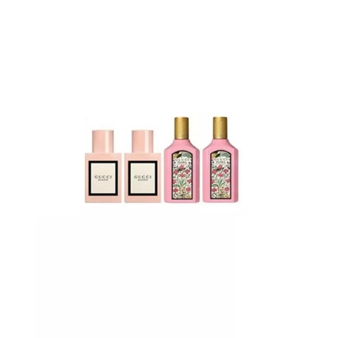 Gucci Miniature Gift Set 2 x 5ml Bloom EDP - 2 x 5ml Flora EDP - Peacock Bazaar