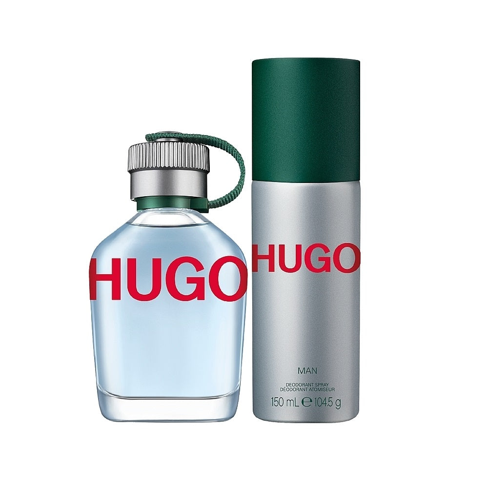 Hugo Boss Hugo Man Gift Set 75ml EDT - 150 Deodorants Spray  - Peacock Bazaar