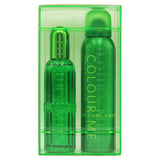 Colour Me Green Gift Set 90ml EDT Spray - 150ml Body Spray - Peacock Bazaar