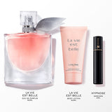 Lancome La Vie Est Belle Gift Set 50ml EDP - 50ml Body Lotion - 2ml Mascara - Peacock Bazaar