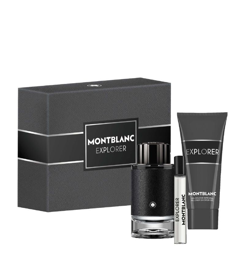 Mont Blanc Explorer Gift Set 100ml EDP - Shower Gel 100ml - 7.5ml EDP - Peacock Bazaar